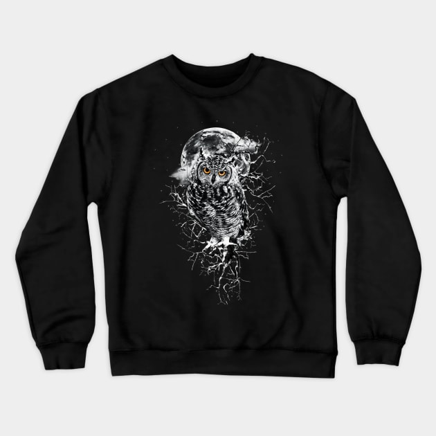 OWL BW Crewneck Sweatshirt by rizapeker